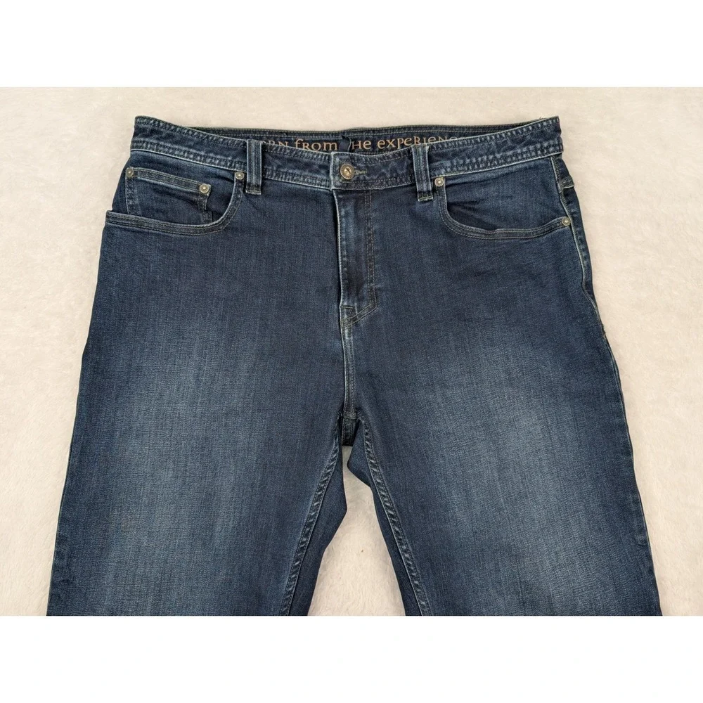 Prana Jeans Mens 36x32 Manchester Blue Slim Fit Outdoors Casual Denim